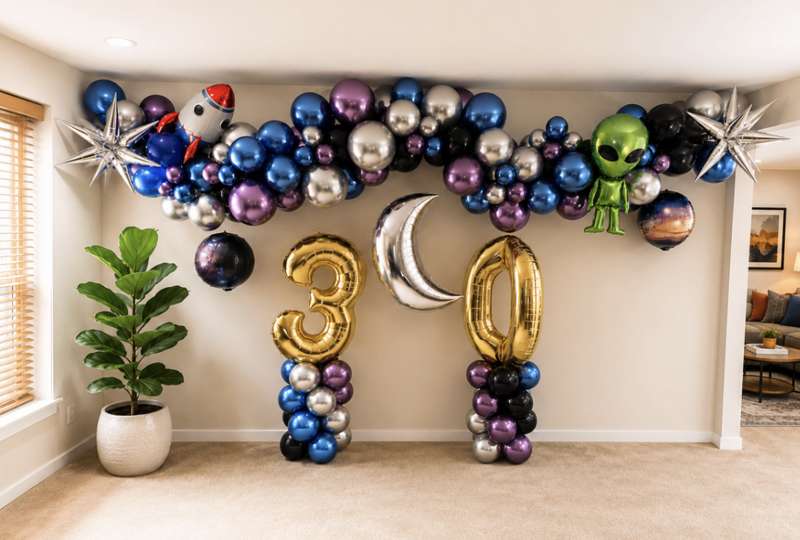 Custom printed party banner