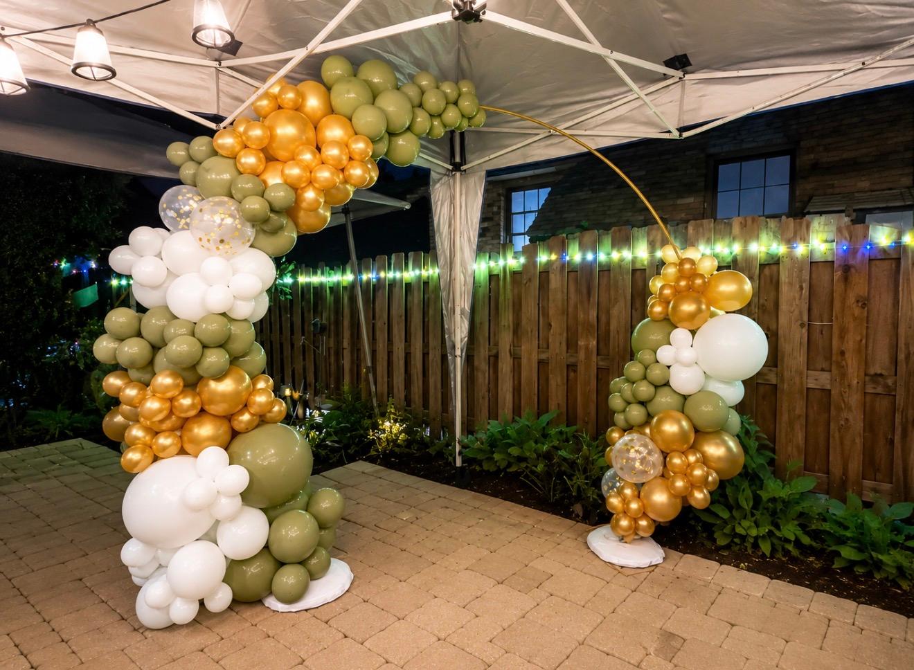 Balloon garland installation